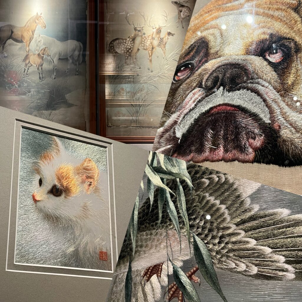 動物をテーマにした様々な刺繍作品たち
