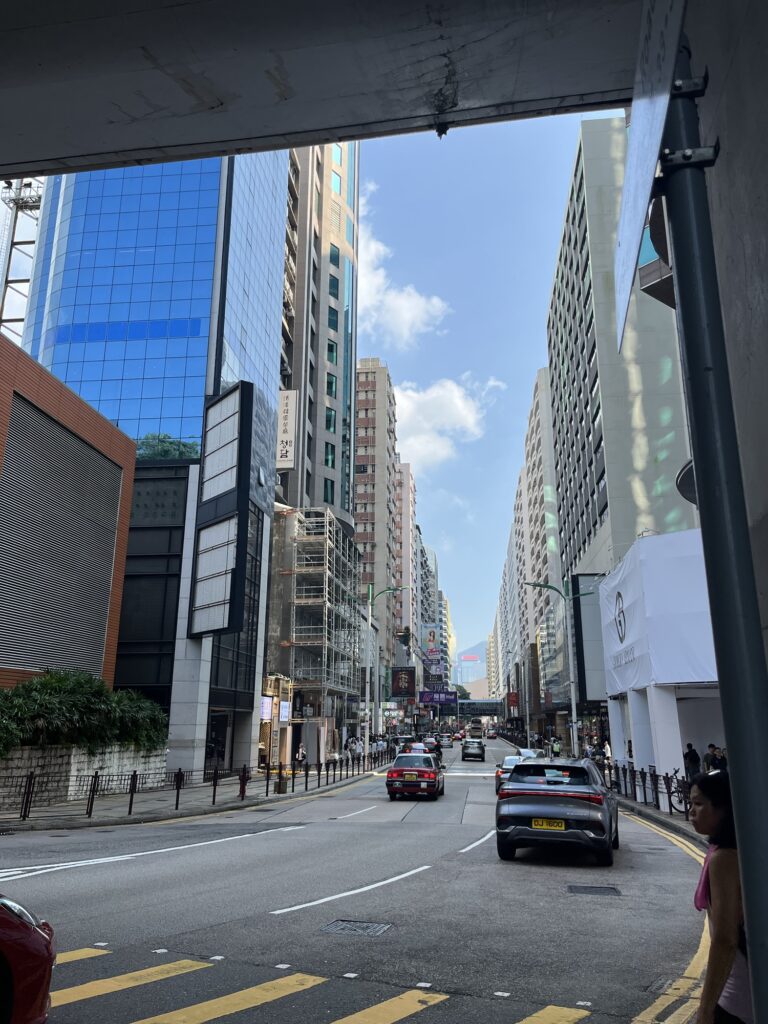 香港の広東ロードの景色